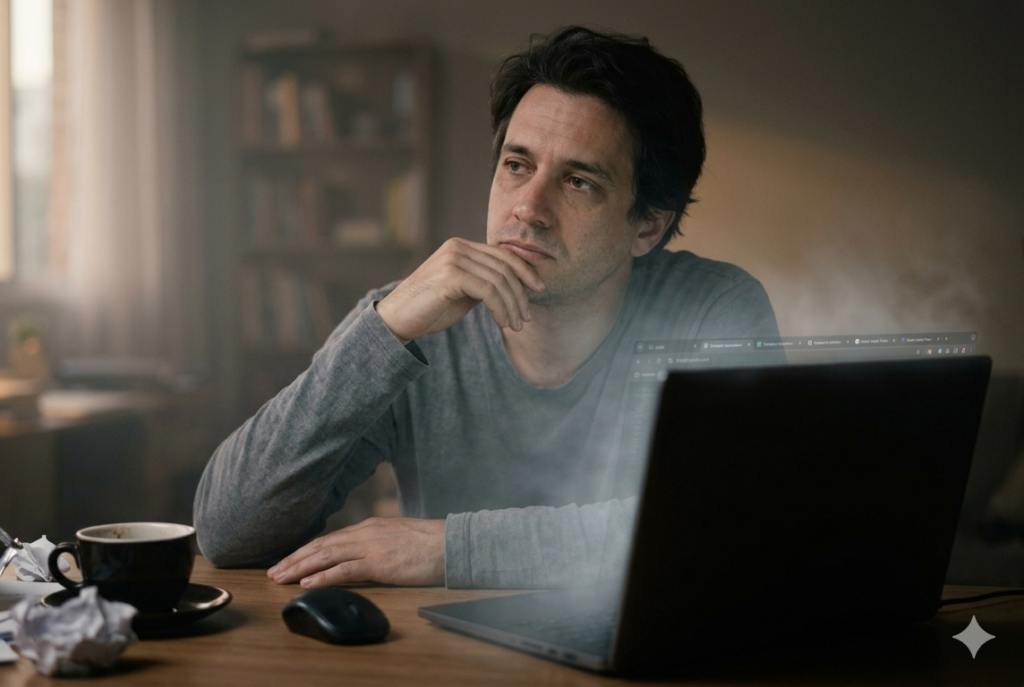 LibidTurbo - Reviewlab.click - Fadiga Imagem de um homem com fadiga